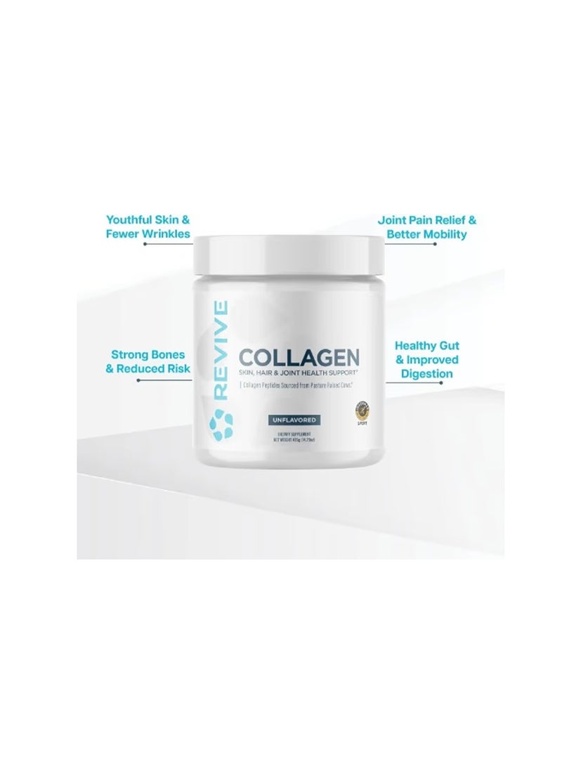 Revive Collapure –with Type I and Type III collagen, supports healthy skin, hair, nails, bones, muscles and tendons 405gm - Image 2